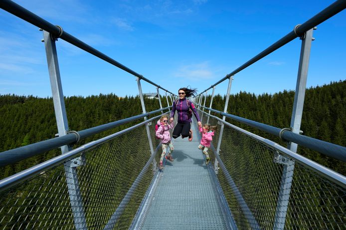 Sky Bridge 721 is de langste hangbrug ter wereld.