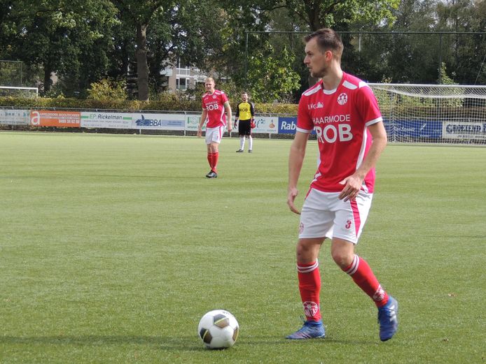 Koen Bots in actie voor Unitas'59.