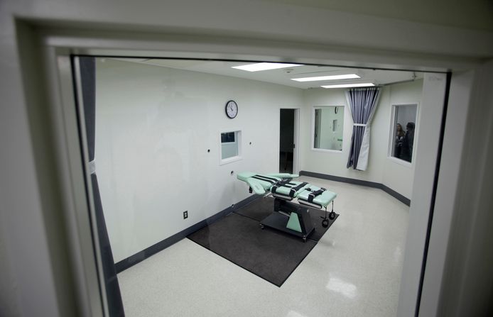 Executiezaal in een Amerikaanse gevangenis.