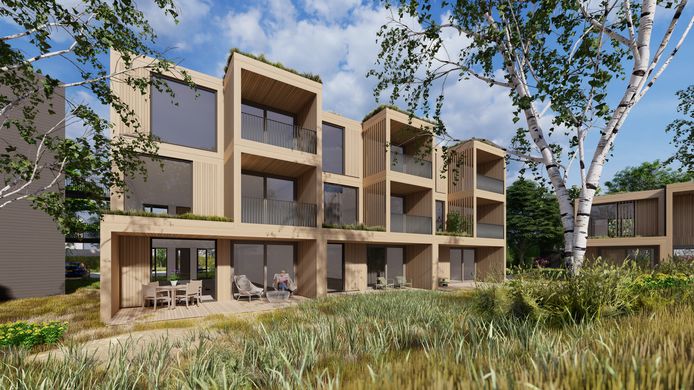 Een impressie van de nieuwe wijk Rivierduinen in Silvolde.