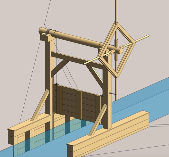 De sluis bij de Schipsloot in Vriezenveen wordt in ere hersteld.