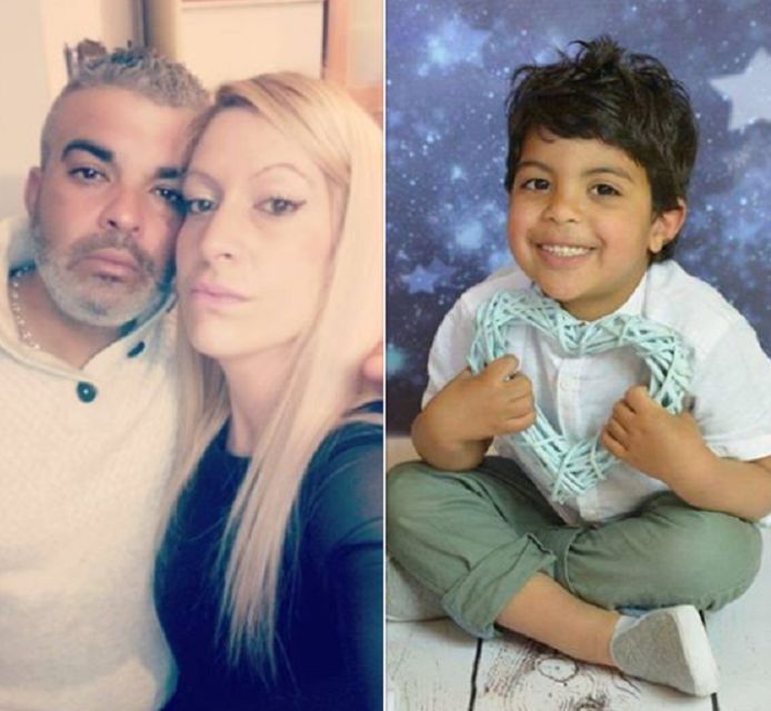 Tahar Mejri met echtgenote Olfa en hun zoontje Kylan