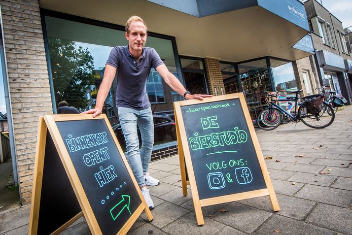 Rob Zengerink begint De Bierstudio bierwinkel met honderden triplemerken aan Christiaan de Wetstraat.