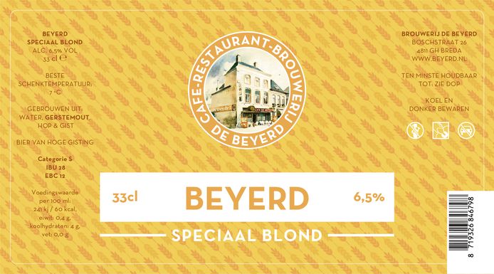 6,5% Speciaal Blond - De Beyerd - Breda BLB2022