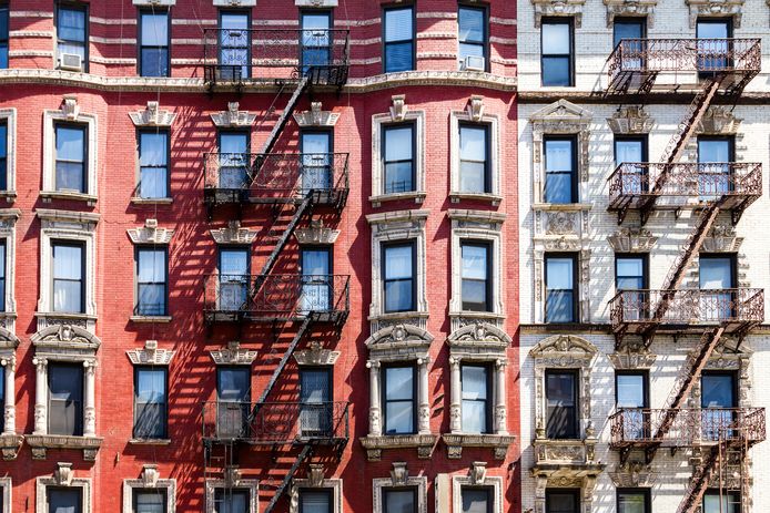 Een doorsnee appartement kost in New York nog ‘maar’ 2885 euro per maand.