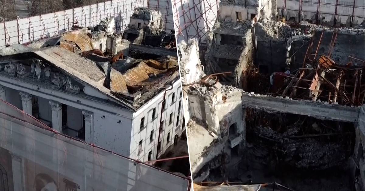 Россияне сносят разбомбленный театр в Мариуполе: «хотят скрыть убийство сотен мирных жителей» |  Украина и Россия война