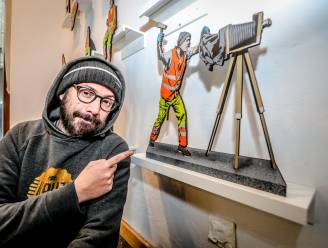 Hij kuiste ooit zélf de straten van Brussel, nu veroveren de grappige ‘vuilnismannetjes’ van Jaune de wereld:  “Zoals echte afvalophalers... superzichtbaar en toch ziét niemand ze”