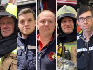 Vijf vrijwillige brandweermannen over de drukste week van hun carrière: “Normaal krijgen we 50 oproepen voor een storm, nu waren het er 325”