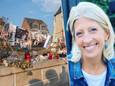 Een beeld van een herdenkingswake voor Ilse. Rechts zien we één van de laatste foto’s van de populaire oud-burgemeester.