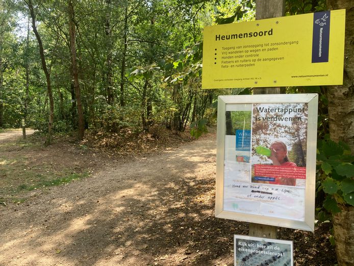 Dorst en droge mond voor hardlopers en wandelaars nu kraantje Heumensoord plots weg is