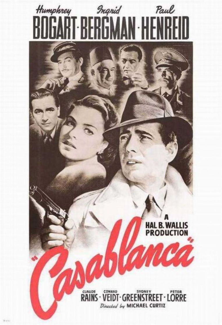 Filmposter van Casablanca Beeld 