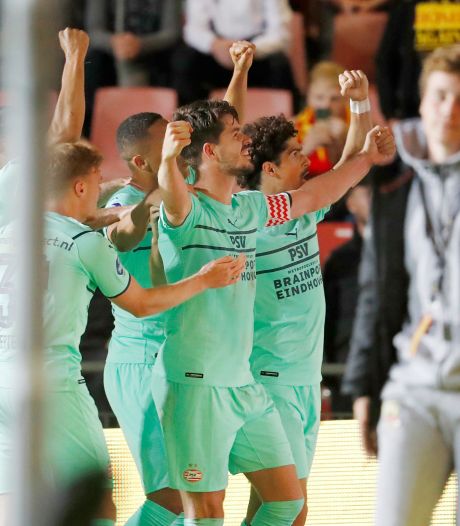 PSV ontsnapt dankzij rake kopbal Van Ginkel aan puntenverlies bij frivool Go Ahead