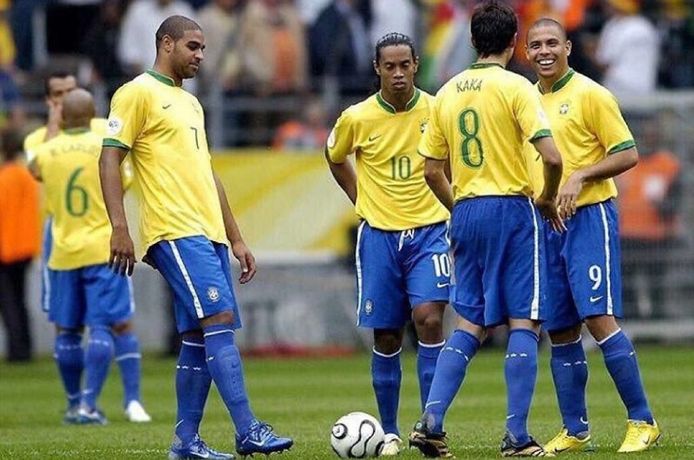 Thierry Henry bezegelde in 2006 het WK-lot van het gouden vierkant met Adriano, Ronaldinho, Ronaldo en Kaka.