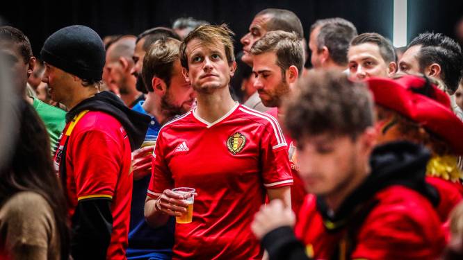 Belgische supporters balen, terwijl Marokkaanse fans uit hun dak gaan. “Er was een vriendschappelijke sfeer en zo moet het zijn, want voetbal is een feest”