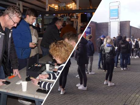 Alle kaarten vliegen over de toonbank voor Spakenburg-PSV: ‘Heb er drie uur gestaan’