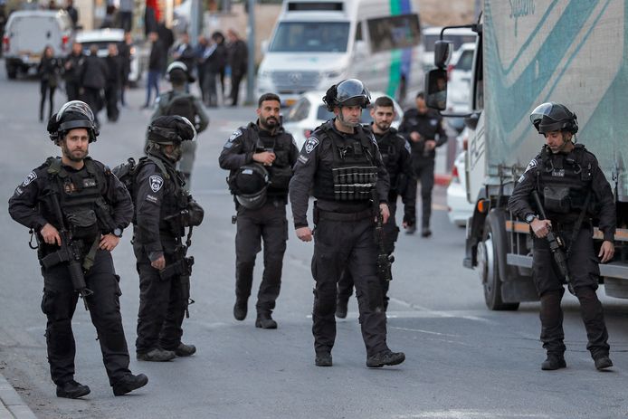 Foto ter illustratie. Israëlische veiligheidstroepen.