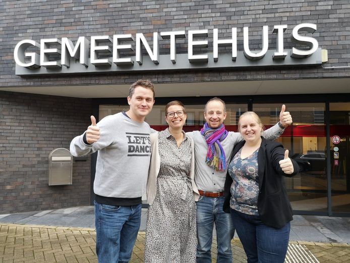 Ouders Valentijn Vergote (Dijkstein), Julie De Weerdt (Octopus), Tom Bosmans (Dijkstein) en Myriam Reniers (Dijkstein).