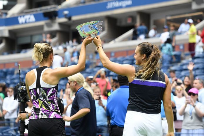 Mertens en Sabalenka wonnen de US Open in het dubbel.