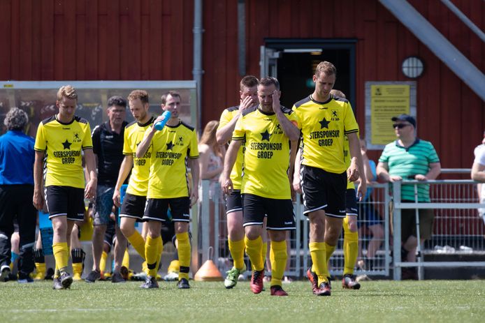 SV Zalk tijdens een wedstrijd in 2019 tegen VV Bruchterveld.