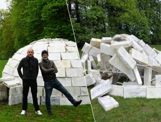 Week na eerste vandalenstreek is kunstwerk in kasteelpark nu helemaal vernield: “Dit is gewoon wraakroepend”