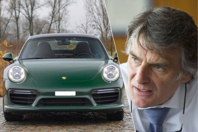 Vliegen? Guido Dumarey bezoekt al zijn Europese fabrieken liever met zijn Porsche, waarmee hij gemiddeld 120.000 km per jaar afhaspelt. Links zijn vorige exemplaar.