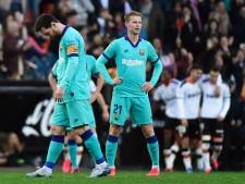 Frenkie en Barça krijgen dreun van Valencia in titelrace