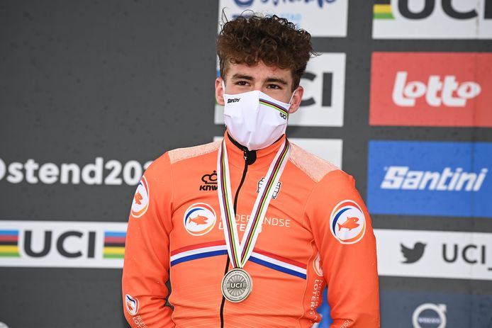 Ryan Kamp pakt zilver op het WK Veldrijden in Oostende