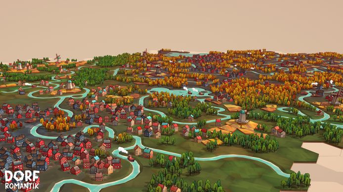 Zeker in 'Creative Mode' verdwijnen er al snel uren in 'Dorfromantik'.