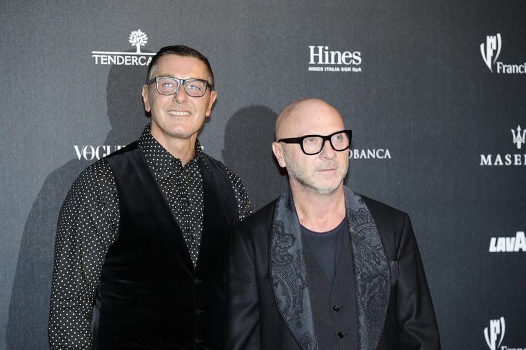 Het modeduo Domenico Dolce, links, en rechts Stefano Gabbana. Beeld anp