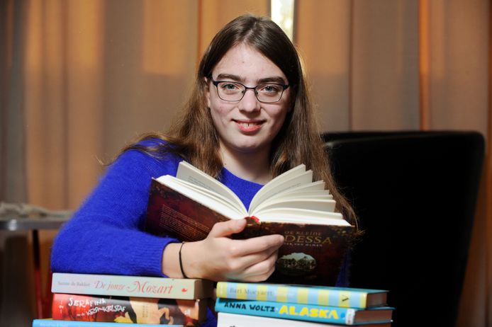 Amber Suykerbuyk  uit Elsene is 15 jaar en leest nog graag boeken.