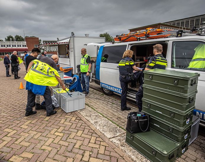 De zoektocht vlakbij Zwolle. vrijdag.