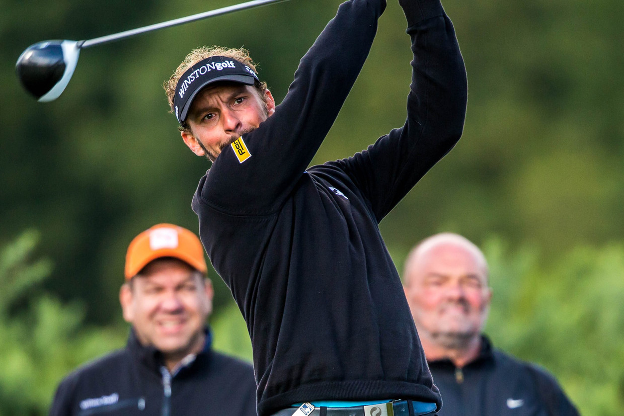 Joost Luiten vorig jaar september tijdens het KLM Open in Spijk. Hij haalde daar de cut niet en kon naar huis. Beeld EPA