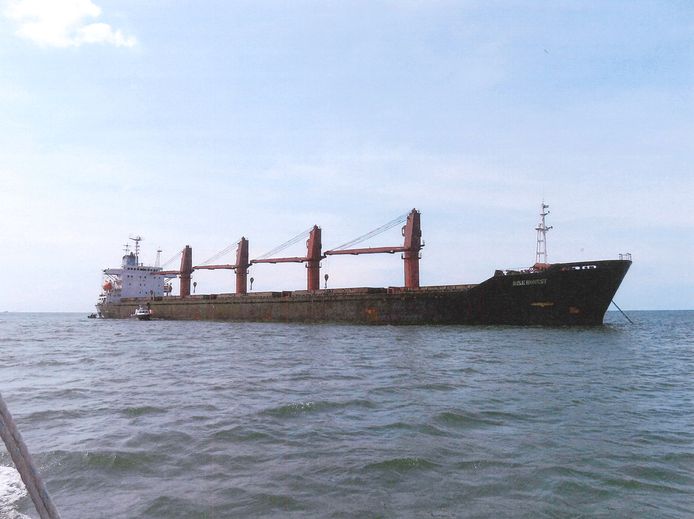 epa07559159 An undated handout photo made available by the US Department of Justice (DOJ) showing the North Korean ship 'M/V Wise Honest' which the DOJ announced had been seized by the US Government for violations of US law and United Nations Security Council resolutions, At Sea, Issued 09 May 2019. According to reports on 98 May 2019, US seized North Korean ship M/V Wise Honest saying that it was used to export North Korean coal and importing heavy machinery in violation of sanctions imposed by the US. The announcment by the DOJ came one day after North Korea tested short range ballistic missles.  EPA/US DEPARTMENT OF JUSTICE HANDOUT  HANDOUT EDITORIAL USE ONLY/NO SALES