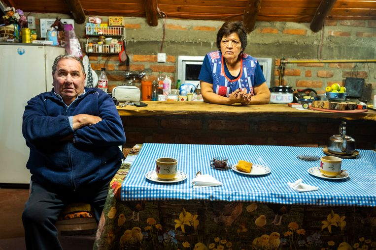 Carlos Sfeir en zijn vrouw Neculman zijn de buren van koningin Máxima.  Beeld Foto Pablo E. Piovano