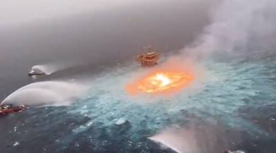 La rupture d’un gazoduc provoque un “oeil de feu” dans le Golfe du Mexique