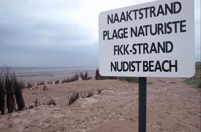 Het naaktstrand in Bredene.