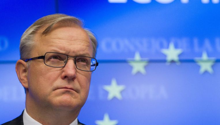 Eurocommissaris Olli Rehn. © AFP Beeld 