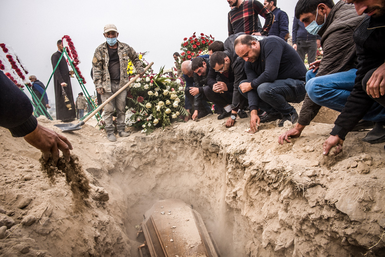 Tijdens het conflict lieten, afhankelijk van de bron, 1.500 tot 5.000 Armeniërs het leven. Beeld OLIVIER PAPEGNIES