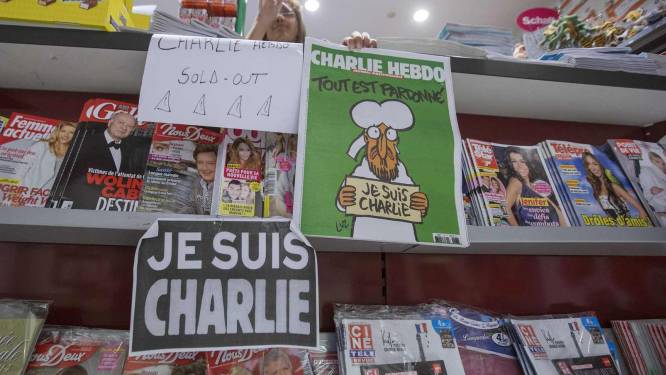 360.000 nieuwe Charlie Hebdo's woensdag te koop