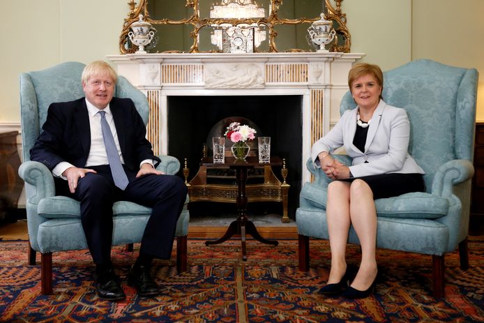 Archiefbeeld: Boris Johnson en Nicola Sturgeon