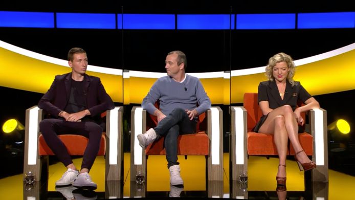 Hans Vanaken, Miguel Wiels en Ella Leyers in 'De Slimste Mens ter Wereld'