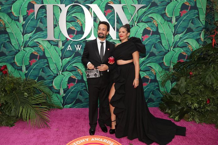 Lin-Manuel Miranda and his wife, Vanessa Nadal.