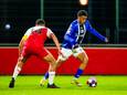Jaron Vicario speelt zich vrij om aan te leggen voor het schot waarmee hij FC Den Bosch op 0-1 zet.