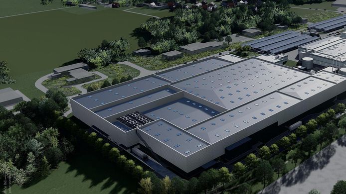 De nieuwe proeffabriek voor autobatterijen in Nersac