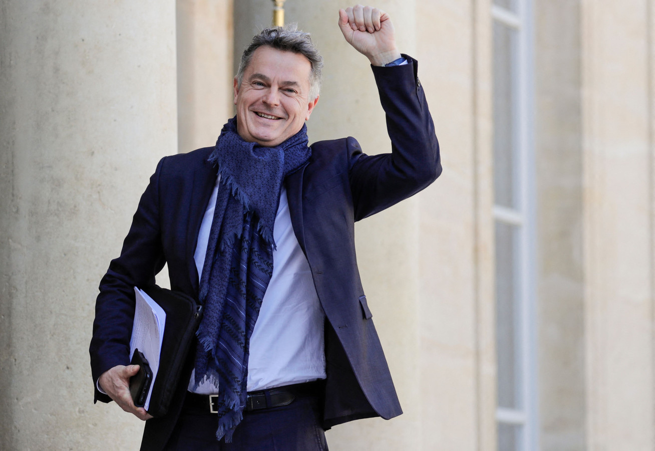 Fabien Roussel à l'Élysée, en 2019