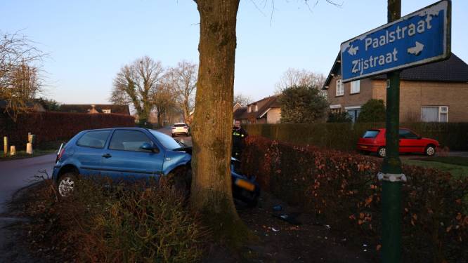 Personenauto botst tegen boom in De Moer, bestuurder (39) blaast ruim drie keer toegestane hoeveelheid