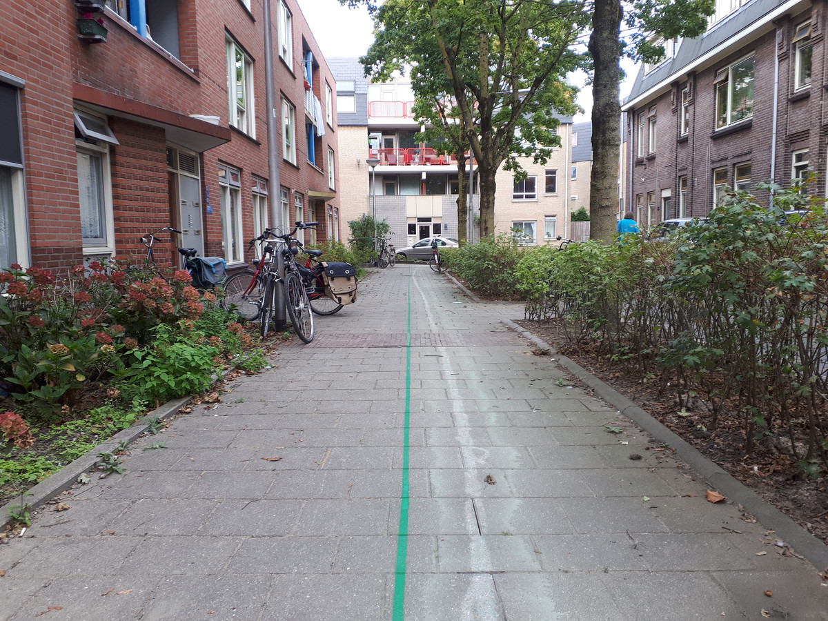 Daar is ie dan Walk of the town, een stadsroute in Nijmegen, gemarkeerd met kunst Foto