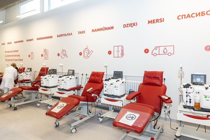 Bloeddonatiecentrum van het Rode Kruis in Brussel