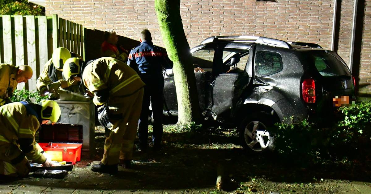 Vrouw aangehouden na botsing tegen flatgebouw in Oss, zij reed van de