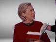 Hilary Clinton duikt op in grappig Grammy's-spotfilmpje over Donald Trump
